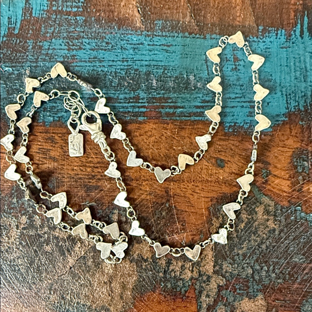 Jes MaHarry “Vida” sterling silver heart necklace. New with tags.